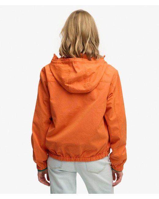 Superdry Orange & Co Hooded Washed Twill Jacket