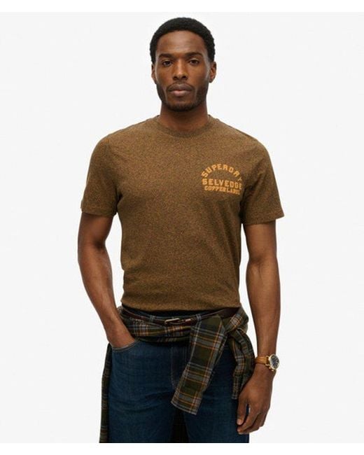 Superdry Brown & Co Copper Label Relaxed T-shirt for men