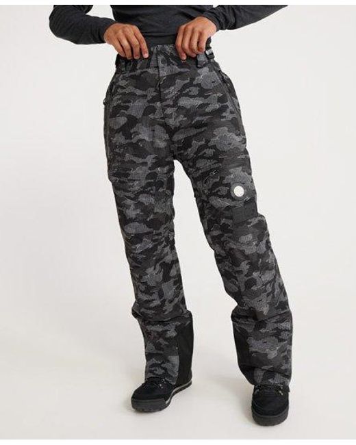 Superdry Black Pro Racer Rescue Pants Dot Camo for men