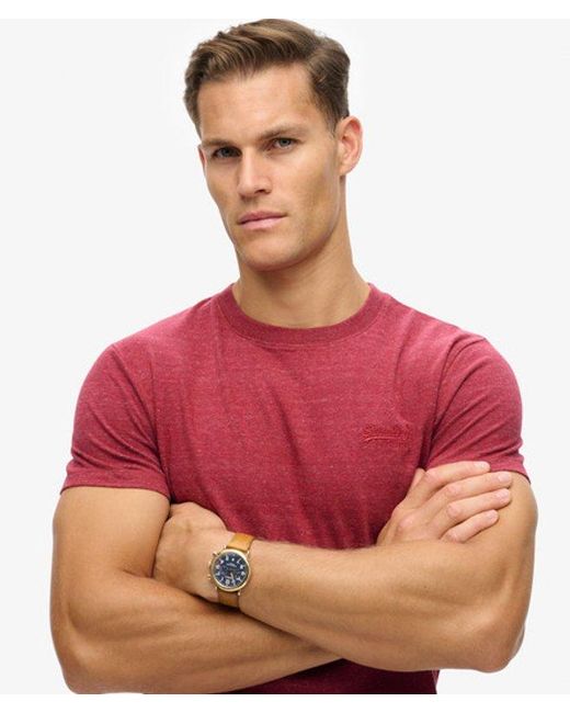 Superdry Red & Co Essential Logo T-shirt for men