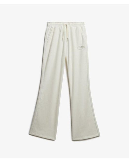 Superdry White & Co Country Club Velour Straight joggers