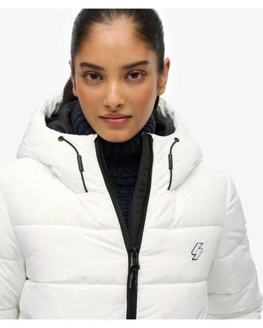 Superdry Gray & Co Hooded Spirit Sports Puffer Jacket