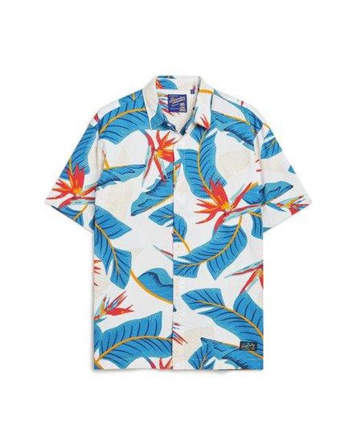 Superdry Hawaïaans Overhemd in het Blue voor heren