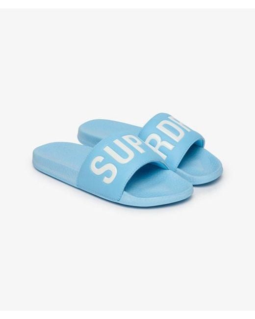 Superdry Blue & Co Pool Sliders