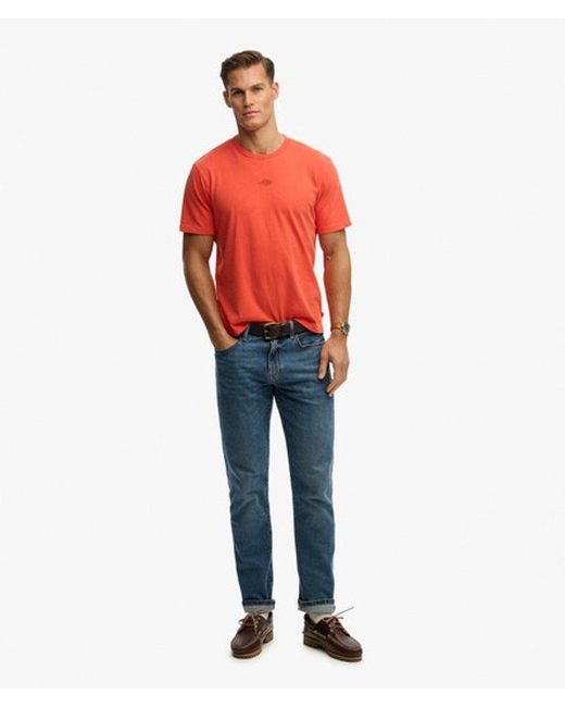Superdry Red & Co Micro Logo T-shirt for men