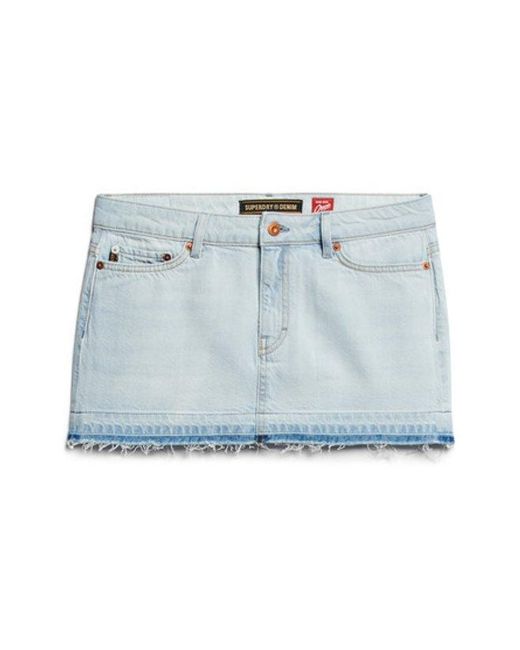 Superdry Blue & Co Denim Mini Skirt