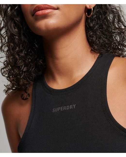 Superdry Black & Co Code Tech Racer Vest Top