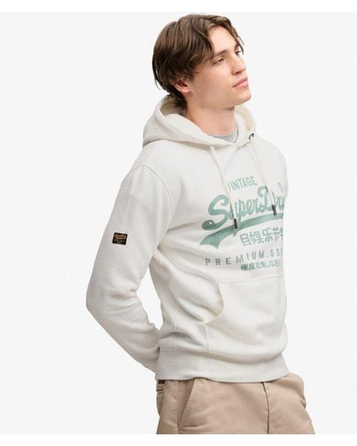 Superdry Gray & Co Vintage Logo Classic Hoodie for men