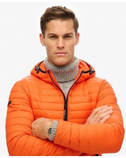 Superdry Lite Fuji Jas Met Capuchon in het Orange voor heren
