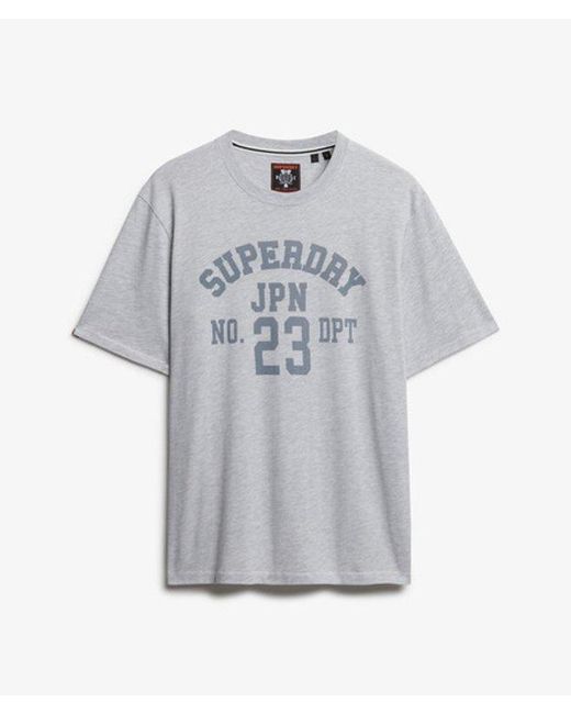 Superdry Gray & Co Vintage Athletic Essential Graphic T-shirt for men