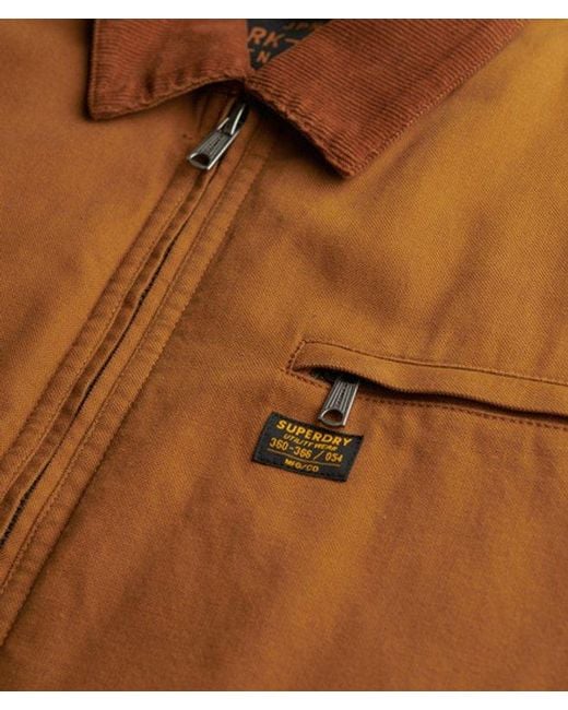 Superdry Blue & Co Cotton Canvas Barn Jacket for men