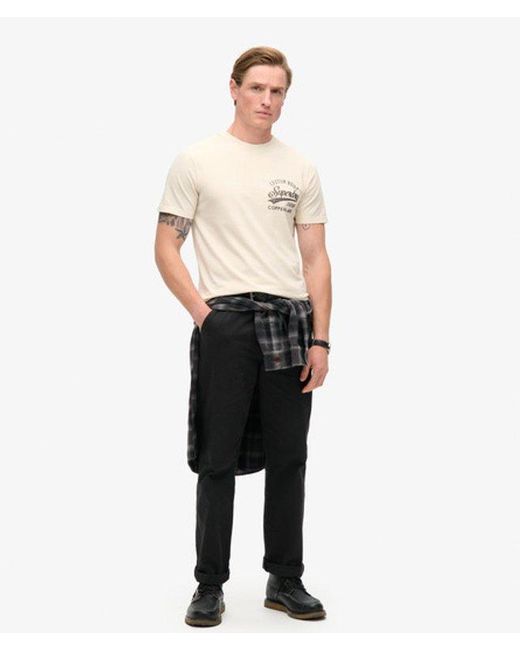 Superdry Natural & Co Copper Label Chest Graphic T-shirt for men