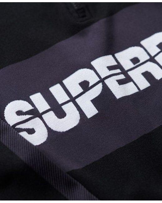 Sport haut sous-couche sans couture à col zippé Superdry en coloris Blue