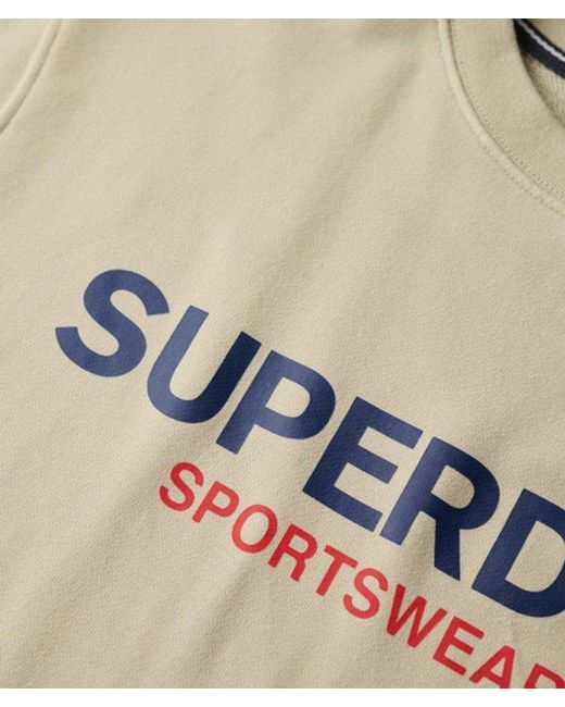 Superdry Natural & Co Sportswear Logo Loose Crew Sweatshirt for men