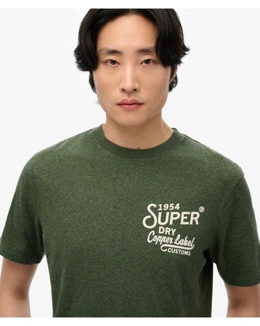 Superdry Green Copper Label Relaxed T-shirt for men