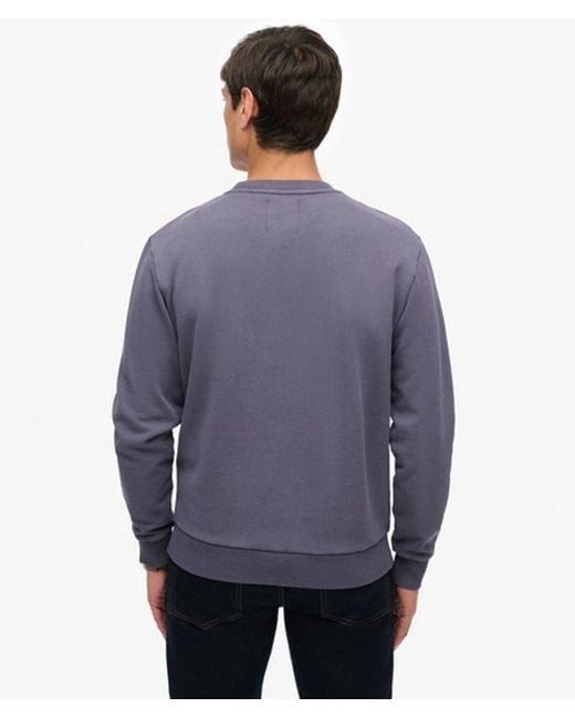 Superdry Blue & Co Athletic Essentials Crew Sweatshirt for men