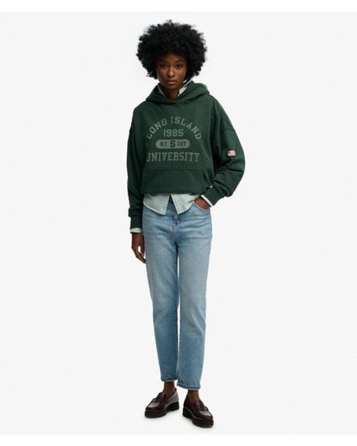 Superdry Green & Co Athletic Essentials Relaxed Hoodie