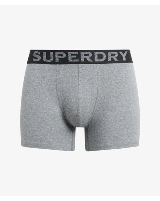 Superdry White Boxer Triple Pack for men