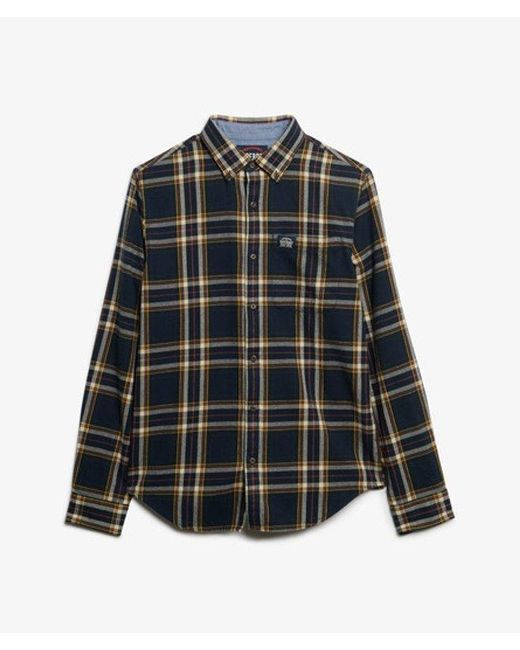 Superdry Gray & Co Long Sleeve Cotton Lumberjack Shirt for men