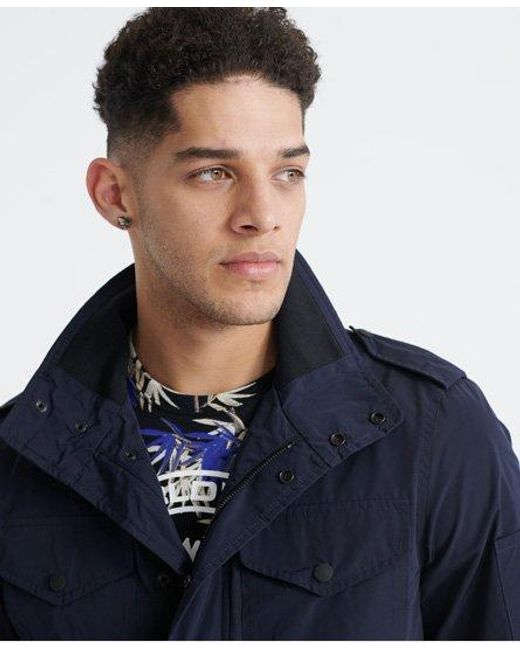 Superdry Blue Edit Utility Jacket Dark for men