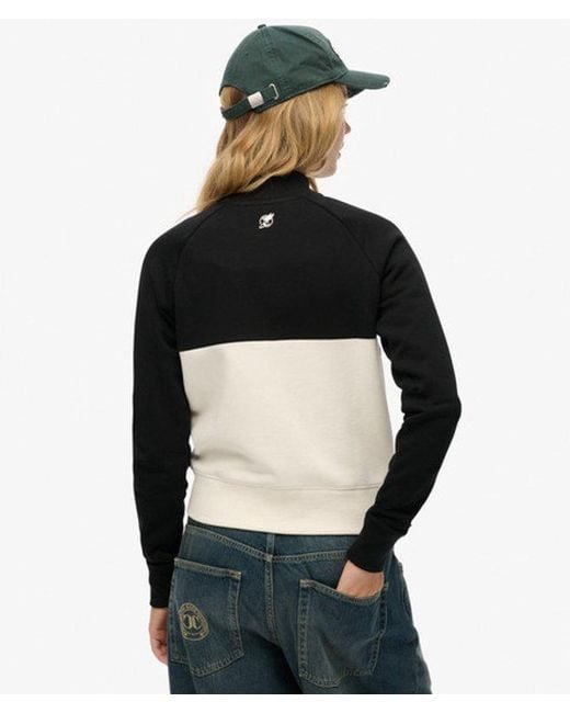 Superdry Black & Co Athletic Essentials Zip Through Track Top