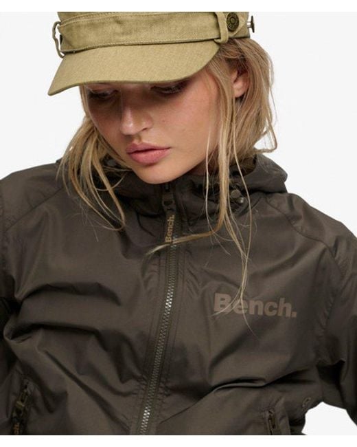Superdry Blue Bench X & Co Bench Hooded Shell Bomber Jacket