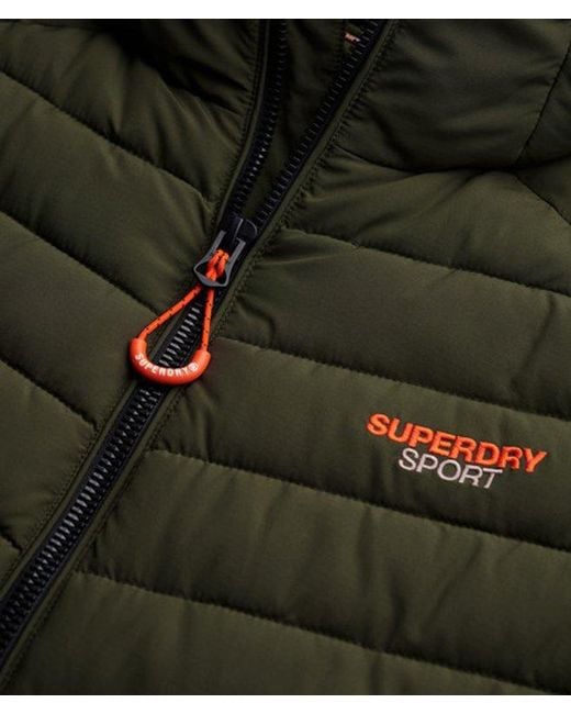Superdry Green & Co Hooded Fuji Padded Gilet for men