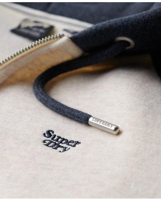 Superdry Essential Baseball-hoodie Met Rits in het White
