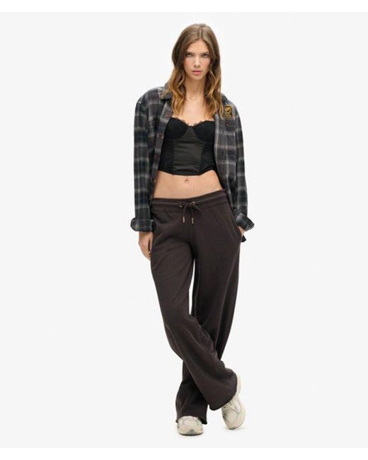 Superdry Black & Co Satin And Mesh Lace Corset Top