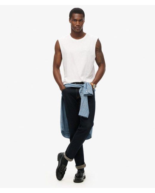 Superdry White & Co Classic Organic Cotton Essential Logo Tank Top for men