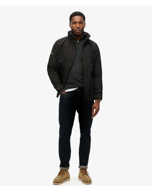 Superdry Black Ultimate Windbreaker Jacket for men