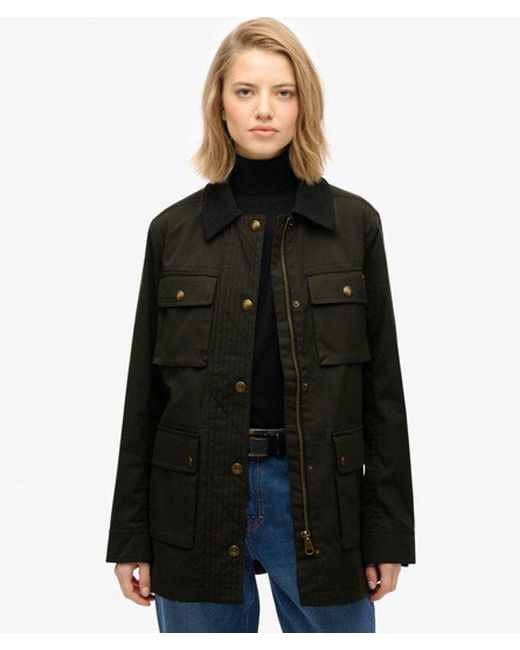 Superdry Black & Co Wax Jacket