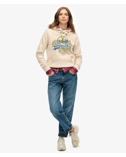 Superdry Natural Floral Hoodie
