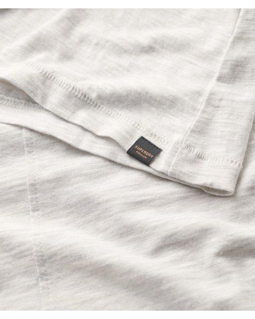 Superdry White & Co Long Sleeve V Neck Jersey Top