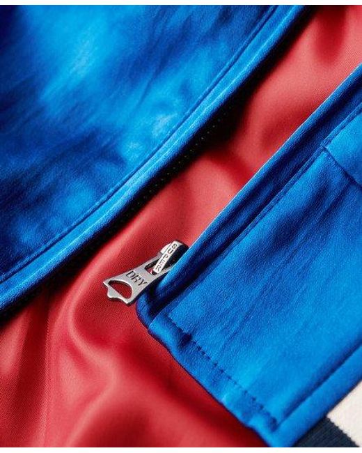 Superdry Blue Sukajan Embroidered Bomber Jacket for men