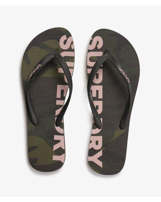 Superdry White & Co Logo Flip Flops