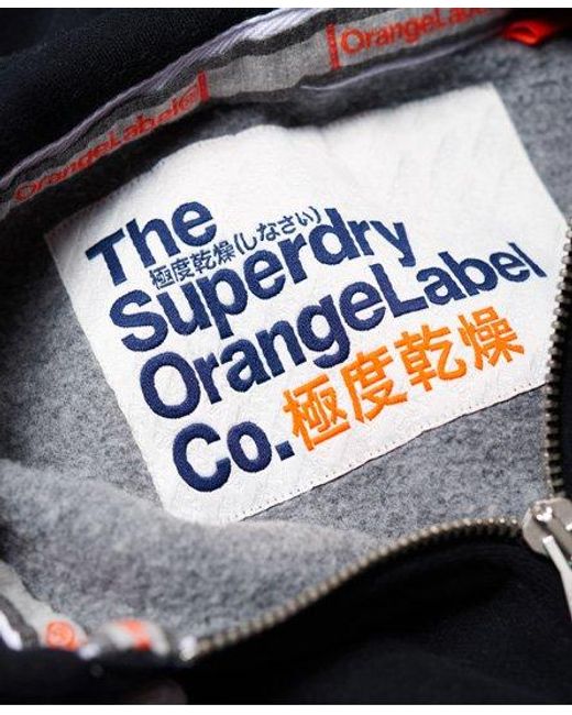 Superdry Gray Label Primary Zip Hoodie