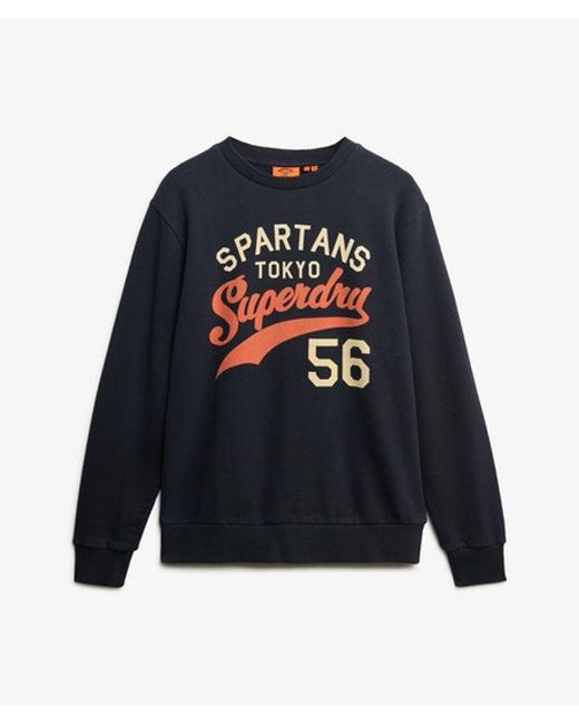 Superdry Athletic Relaxed Sweatshirt in het Blue voor heren