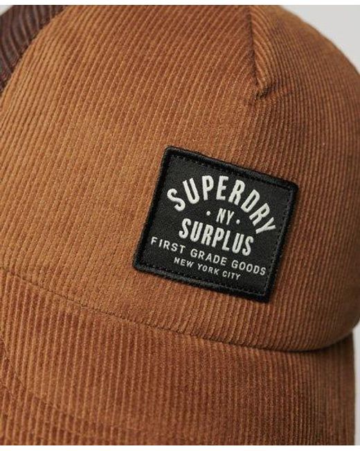 Superdry Brown Vintage Graphic Trucker Cap