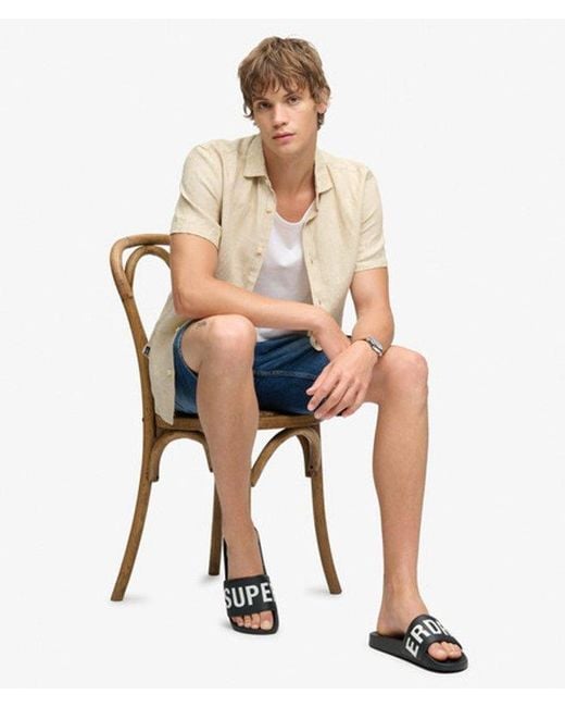 Superdry Black & Co Pool Sliders for men