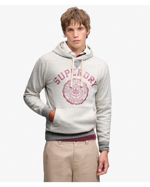 Superdry Gray & Co Athletic Essentials Hoodie for men