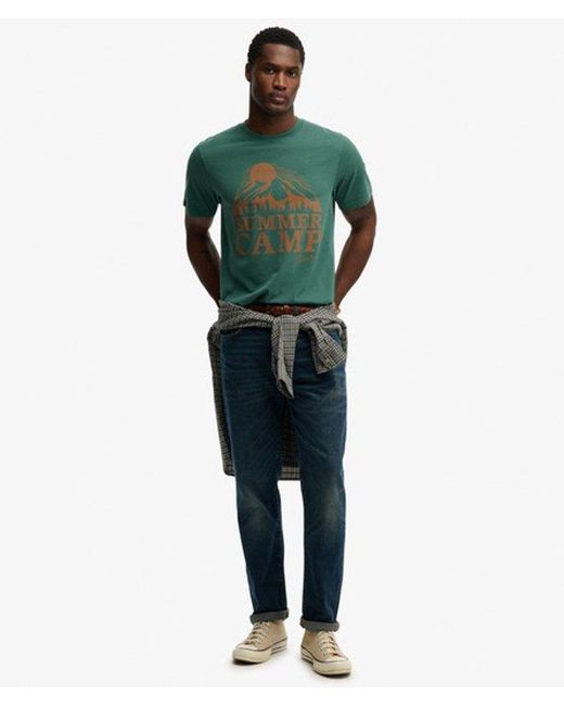 Superdry Green & Co Retro Outdoor Relaxed T-shirt for men