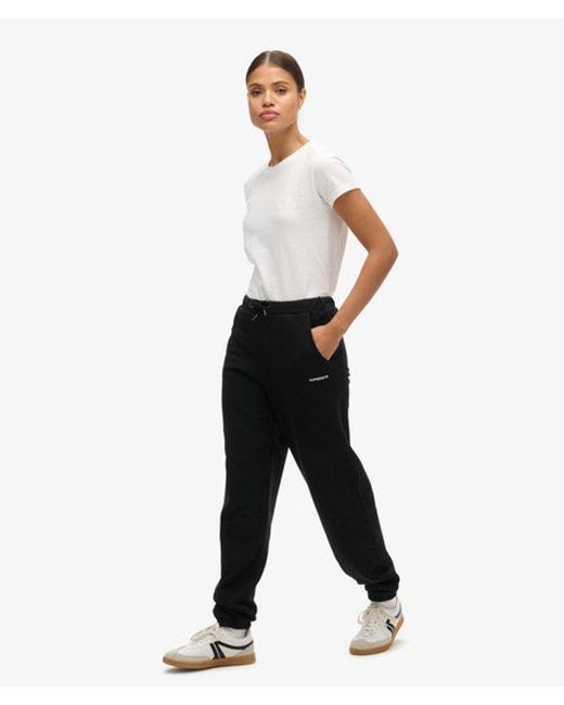 Superdry Effen joggingbroek in het White