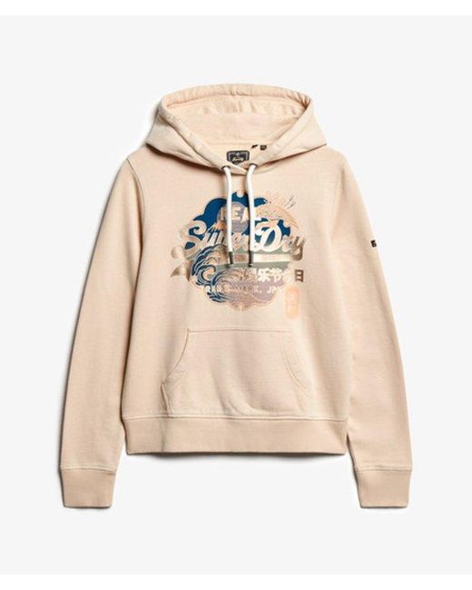 Superdry White & Co Vintage Logo Itago Hoodie