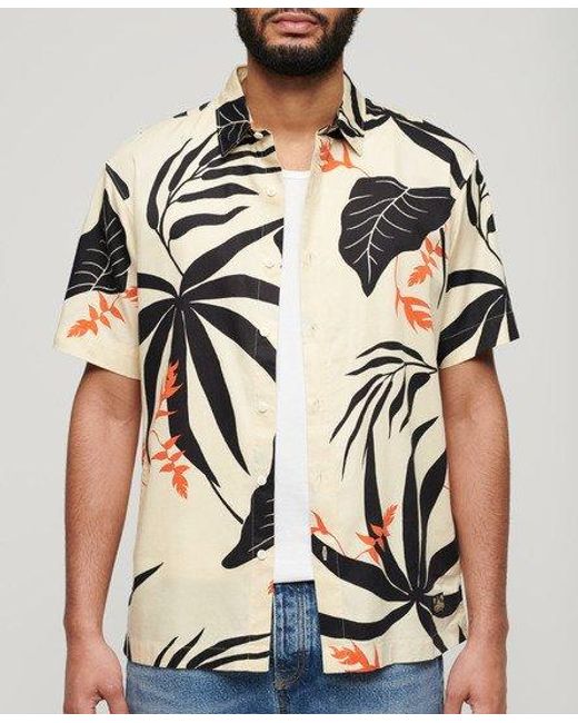 Superdry White Hawaiian Shirt for men