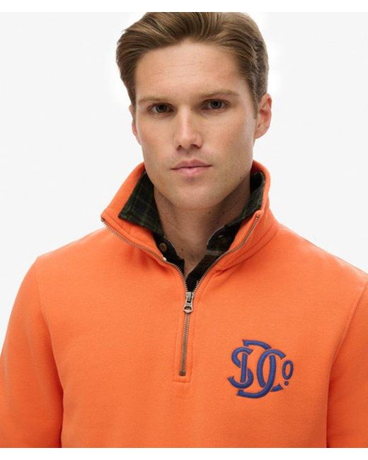 Superdry Orange & Co . Half Zip Track Top for men