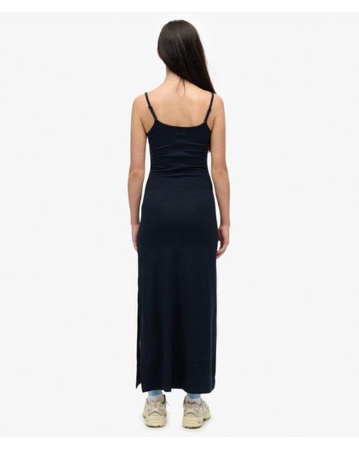 Superdry Blue & Co Athletic Essentials Jersey Maxi Cami Dress