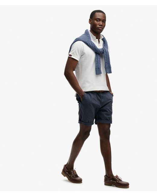 Superdry Utility Chino Shorts Normale Pasvorm in het White voor heren