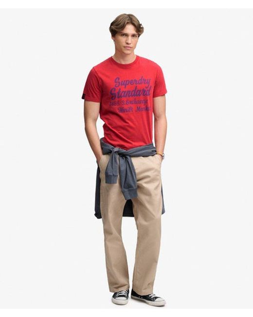 Superdry Red & Co Vintage Script T-shirt for men