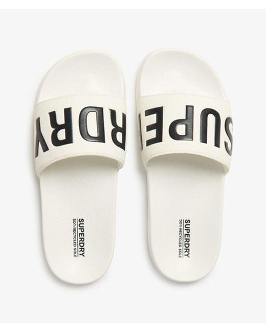 Superdry White & Co Vegan Core Pool Sliders